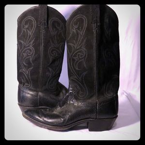 Dan Post Black Cowboy Boots 8.5